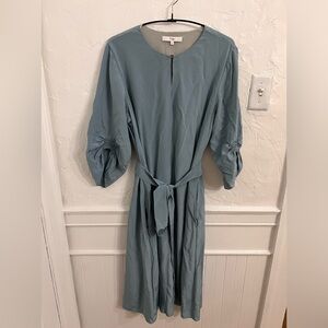Tibi Silk Dress Blue